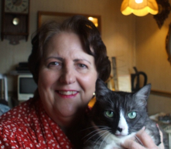 Kathleen R. Harris with cat